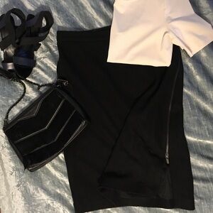 Banana Republic Wool Midi skirt with zipper